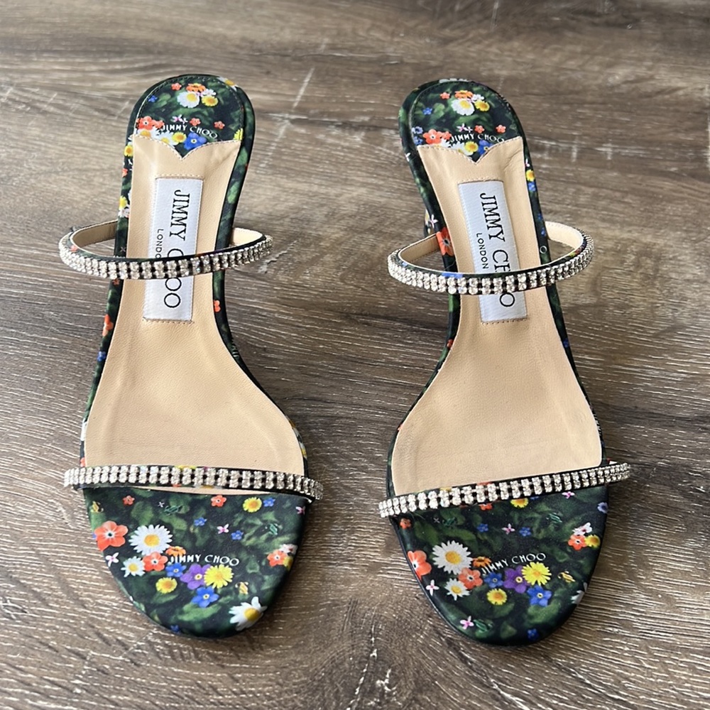 Jimmy Choo sandals.
